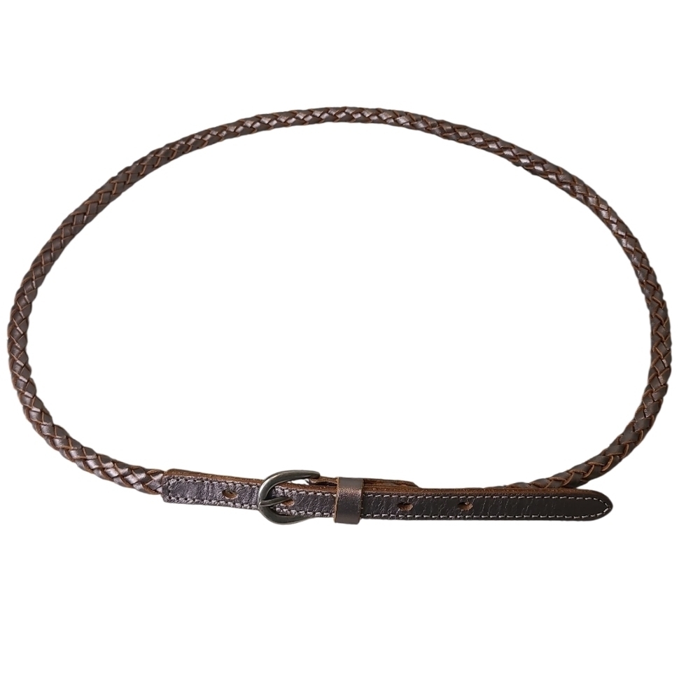 Coldwater Creek Elegant Braided Leather Belt Size Small